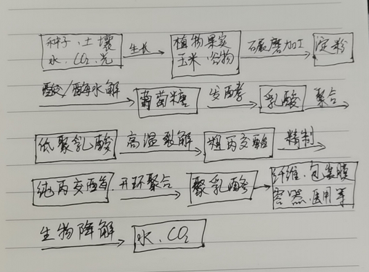 生物降解袋中的PLA是如何制得的?(图1)